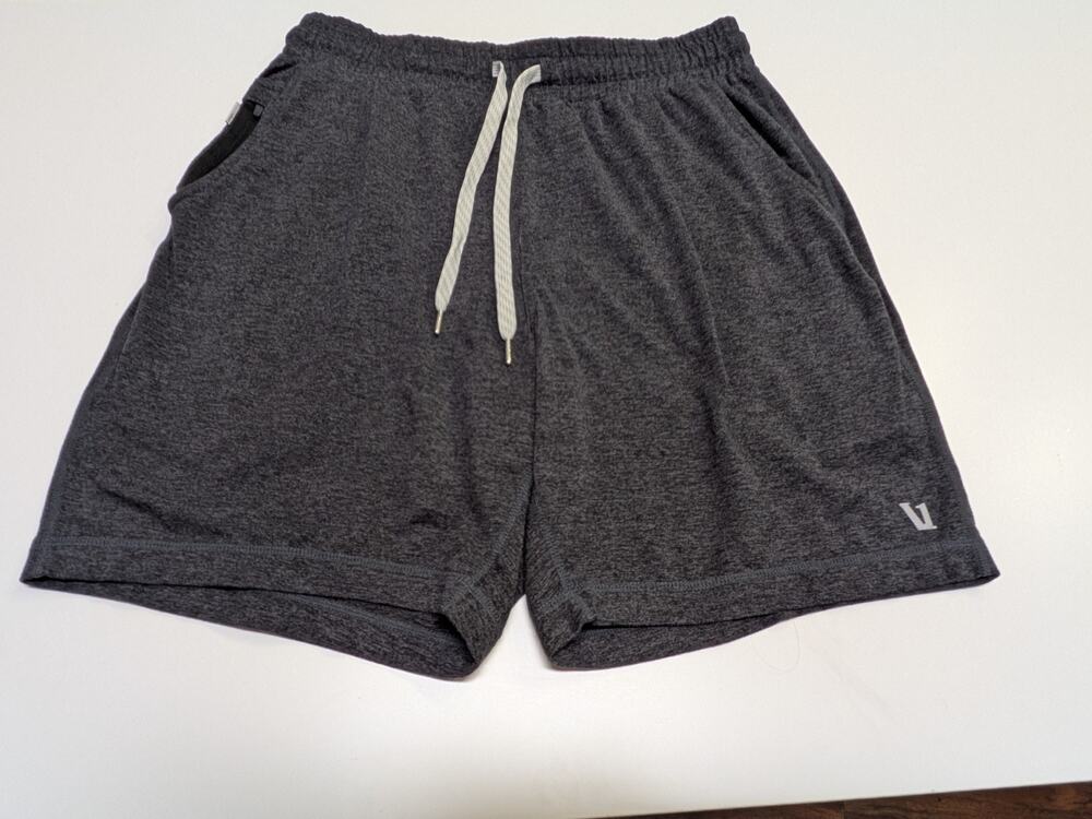 Vuori Ponto Performance Shorts 7" V344 Mens Size Medium Heather Gray Active Gym